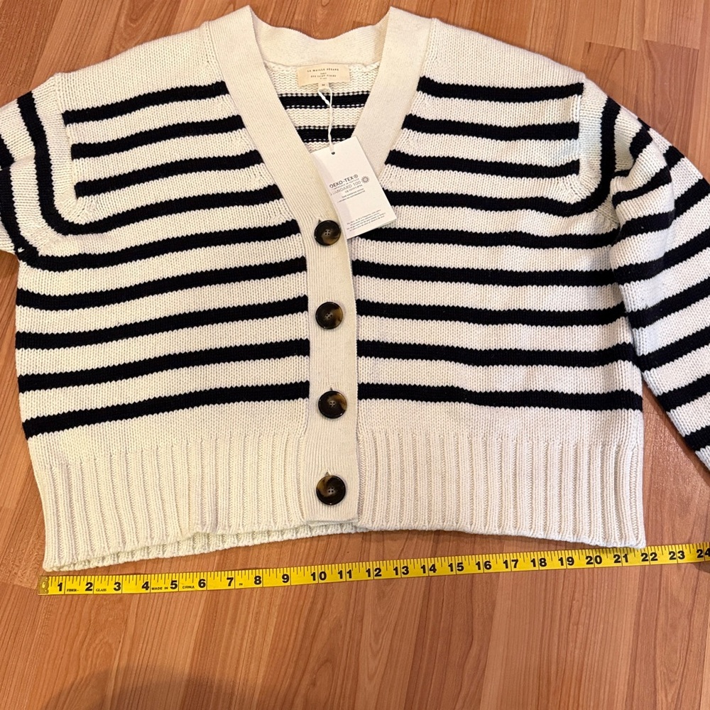 New Sezane Striped Cardigan. Medium. - Picture 7 of 9